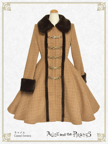 [BUILD-TO-ORDER][PRE-ORDER] P21CO331 Shadow Check Shaggy Long Coat