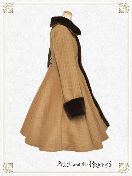 [BUILD-TO-ORDER][PRE-ORDER] P21CO331 Shadow Check Shaggy Long Coat