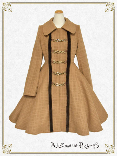 [BUILD-TO-ORDER][PRE-ORDER] P21CO331 Shadow Check Shaggy Long Coat