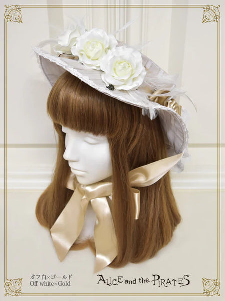 P21HA909 Lady of Rose Canotier Hat