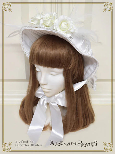 P21HA909 Lady of Rose Canotier Hat