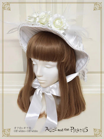 P21HA909 Lady of Rose Canotier Hat