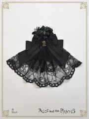 [LOTTERY PRE-ORDER] P21HA913 Dark racy Flora Ribbon Veil Clip