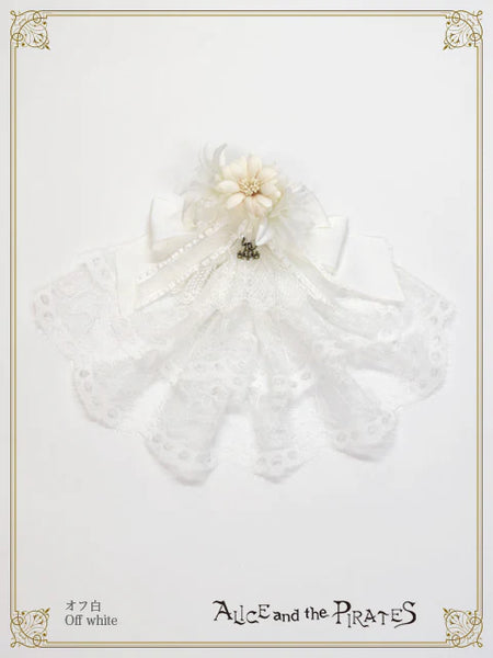 [LOTTERY PRE-ORDER] P21HA913 Dark racy Flora Ribbon Veil Clip