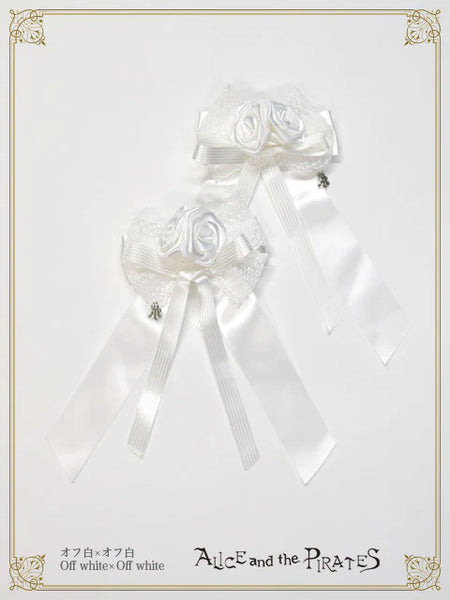 P21HA925 Lady of Rose Ribbon Clip