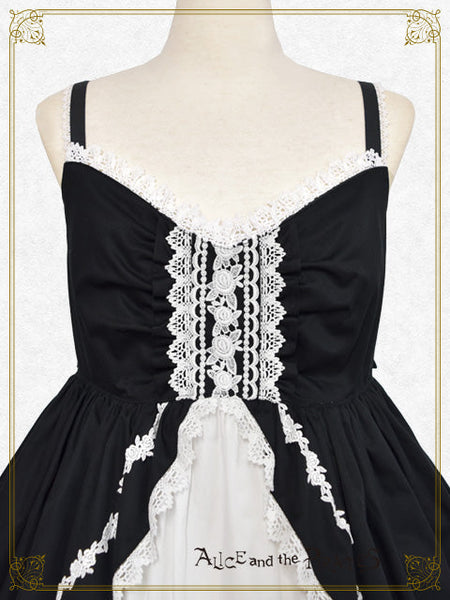 P21JS212 Tuck-Frill Baby Doll Jumperskirt