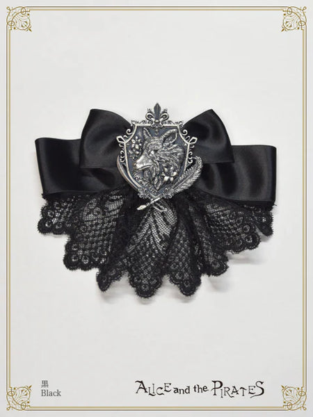 P21OT016 The Crest of St.Lily Wolf Ribbon Brooch