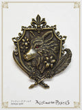 P21OT017 The Crest of St. Lily Wolf Tuck Pin