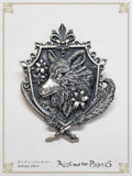 P21OT017 The Crest of St. Lily Wolf Tuck Pin
