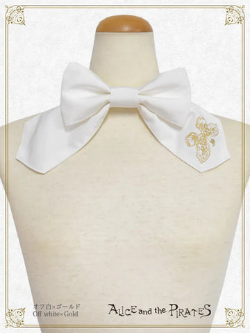 P21OT041 Upside-Down Butterfly Print Ribbon Tie