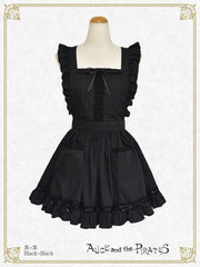 P21OT076 Lace Frill Apron