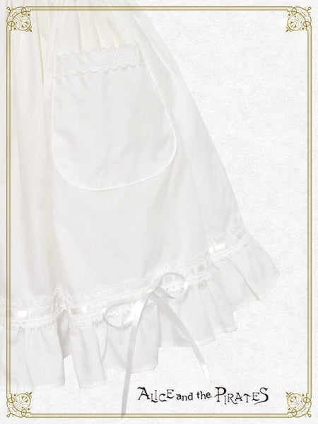 P21OT076 Lace Frill Apron