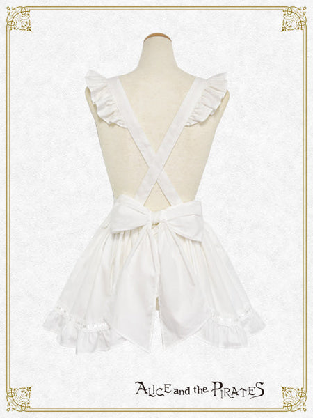 P21OT076 Lace Frill Apron