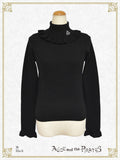 P21PO103 A/P Embroidered Turtleneck Frill Pullover