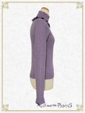 P21PO103 A/P Embroidered Turtleneck Frill Pullover