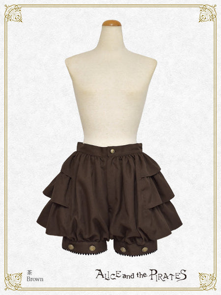 P21PT619 Side Frill Shorts