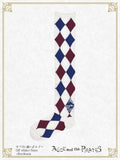 P21SC807 A/P Diamond Pattern Over-the-Knee Socks