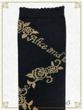 P21SC813 A/P Lace Up Rose Over Knee Socks