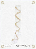 P21SC813 A/P Lace Up Rose Over Knee Socks
