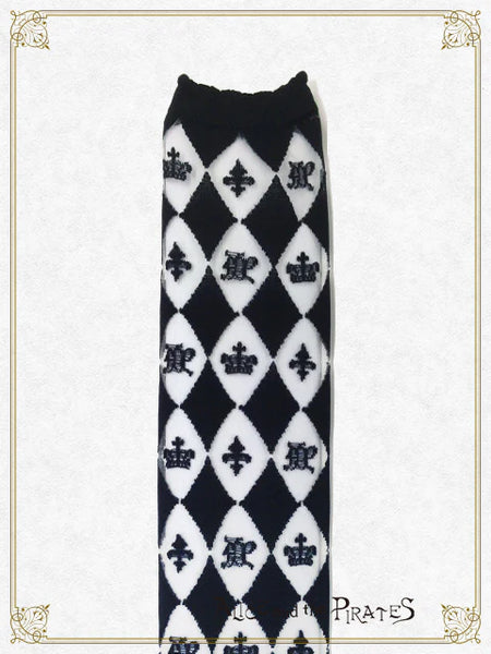 P21SC814 A/P Royal Diamonds Over Knee Socks