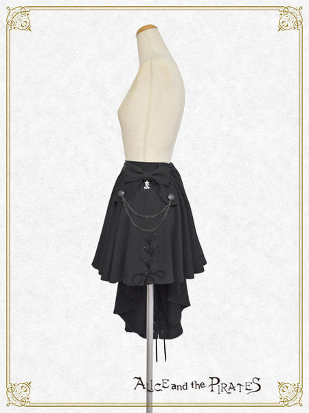 P21SK508 Herringbone Asymmetrical Overskirt