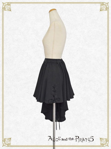 P21SK508 Herringbone Asymmetrical Overskirt