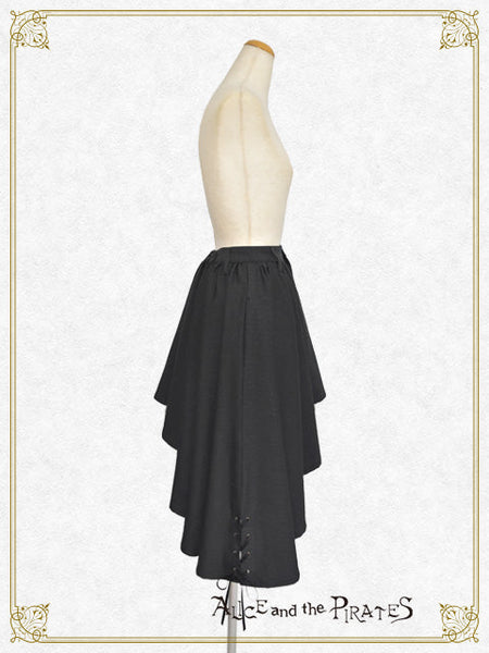 P21SK508 Herringbone Asymmetrical Overskirt