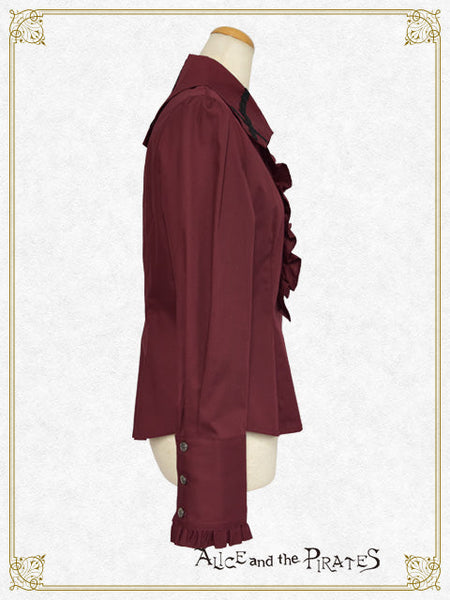 P22BL408 Coffin Collar Blouse