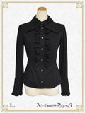 P22BL408 Coffin Collar Blouse