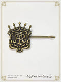 P22HA909 Checkmate Chris Logo Plate Hairpin