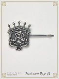 P22HA909 Checkmate Chris Logo Plate Hairpin