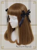 P22HA916 A/P Cross Charm Satin Multiple Ribbon Clip
