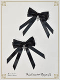 P22HA916 A/P Cross Charm Satin Multiple Ribbon Clip