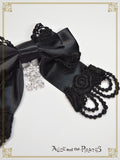 P22HA922 A/P Rose Lace Satin Ribbon Clip