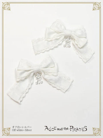 P22HA923 Cecile Matte Satin Ribbon Clip