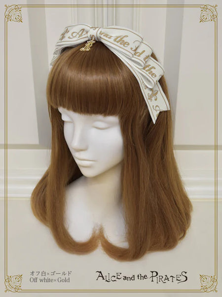 [LOTTERY PRE-ORDER] P22HA943 A/P Logo Ribbon Center Headbow
