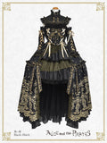 [PRE-ORDER][BUILD-TO-ORDER] P22HC215 Chess Game of Destiny～Queen～ Embroidery Jumper Skirt Dress & Neck Corset & Arm Covers Set