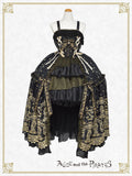[PRE-ORDER][BUILD-TO-ORDER] P22HC215 Chess Game of Destiny～Queen～ Embroidery Jumper Skirt Dress & Neck Corset & Arm Covers Set