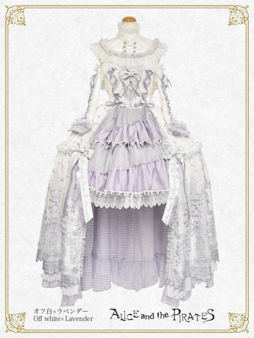 [PRE-ORDER][BUILD-TO-ORDER] P22HC215 Chess Game of Destiny～Queen～ Embroidery Jumper Skirt Dress & Neck Corset & Arm Covers Set