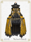 [PRE-ORDER][BUILD-TO-ORDER] P22HC215 Chess Game of Destiny～Queen～ Embroidery Jumper Skirt Dress & Neck Corset & Arm Covers Set