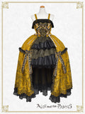 [PRE-ORDER][BUILD-TO-ORDER] P22HC215 Chess Game of Destiny～Queen～ Embroidery Jumper Skirt Dress & Neck Corset & Arm Covers Set