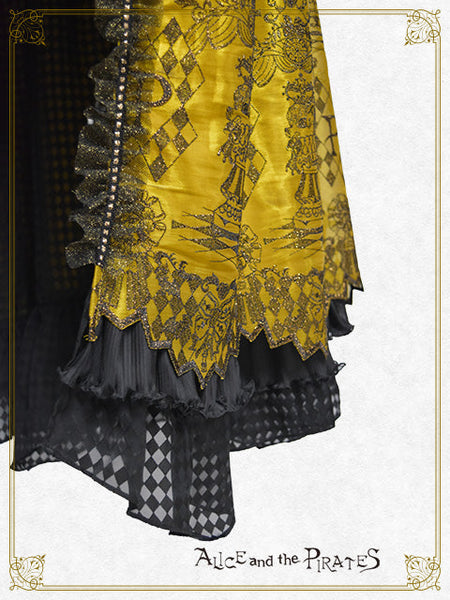 [PRE-ORDER][BUILD-TO-ORDER] P22HC215 Chess Game of Destiny～Queen～ Embroidery Jumper Skirt Dress & Neck Corset & Arm Covers Set