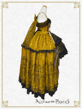 [PRE-ORDER][BUILD-TO-ORDER] P22HC215 Chess Game of Destiny～Queen～ Embroidery Jumper Skirt Dress & Neck Corset & Arm Covers Set