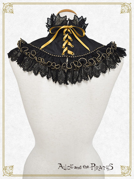 [PRE-ORDER][BUILD-TO-ORDER] P22HC215 Chess Game of Destiny～Queen～ Embroidery Jumper Skirt Dress & Neck Corset & Arm Covers Set