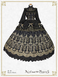 [PRE-ORDER][BUILD-TO-ORDER] P22HC318 Chess Game of Destiny～Queen～ Embroidery Onepiece Dress & Neck Corset Set