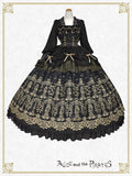 [PRE-ORDER][BUILD-TO-ORDER] P22HC318 Chess Game of Destiny～Queen～ Embroidery Onepiece Dress & Neck Corset Set
