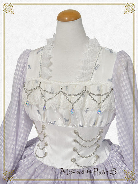 [PRE-ORDER][BUILD-TO-ORDER] P22HC318 Chess Game of Destiny～Queen～ Embroidery Onepiece Dress & Neck Corset Set