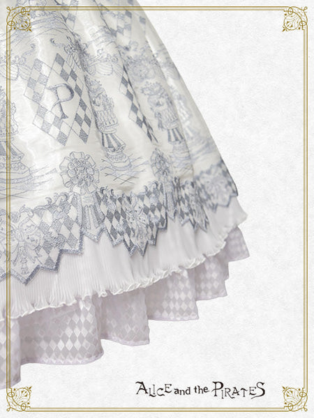 [PRE-ORDER][BUILD-TO-ORDER] P22HC318 Chess Game of Destiny～Queen～ Embroidery Onepiece Dress & Neck Corset Set