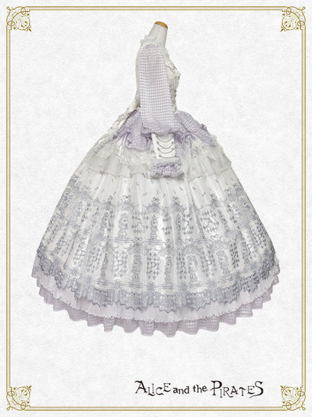 [PRE-ORDER][BUILD-TO-ORDER] P22HC318 Chess Game of Destiny～Queen～ Embroidery Onepiece Dress & Neck Corset Set
