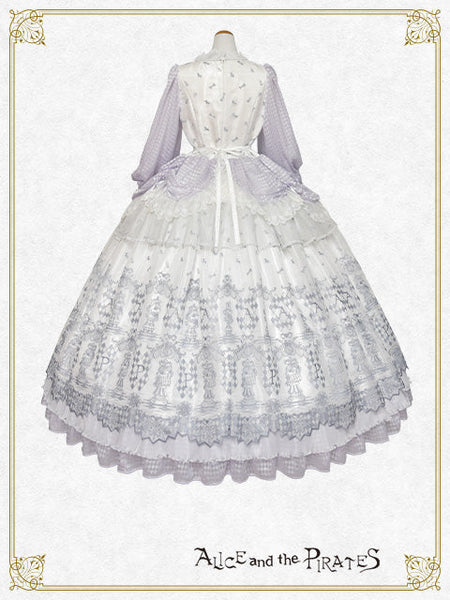 [PRE-ORDER][BUILD-TO-ORDER] P22HC318 Chess Game of Destiny～Queen～ Embroidery Onepiece Dress & Neck Corset Set